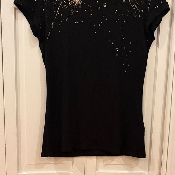 Ted Baker Black Top with Gold Accents - Picture 4 of 10